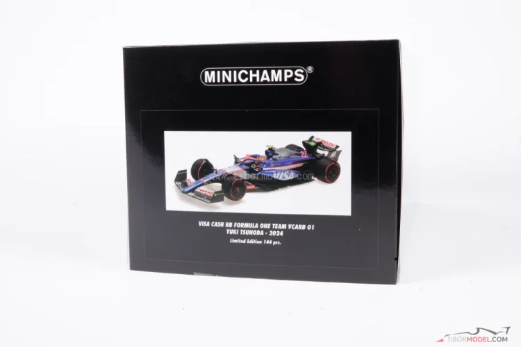Visa RB VCARB 01 - Yuki Tsunoda (2024), 1:18 Minichamps