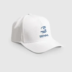 Ayrton Senna sapka, fehér színben