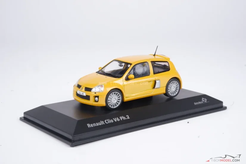 Renault Clio V6 (2003) yellow, 1:43 Solido