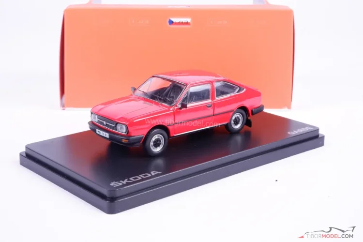Skoda Garde (1982) piros, 1:43 Abrex