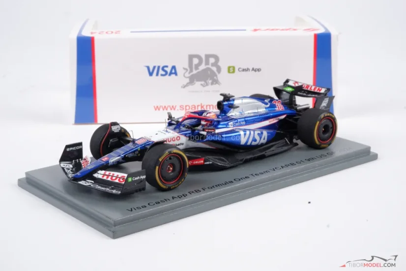 VISA RB VCARB01 - Liam Lawson (2024), US GP 1:43 Spark