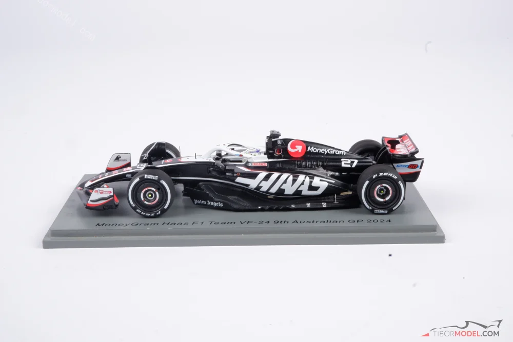 【新】MoneyGram Haas F1 Team VF-24 Model Haas VF-24 Magnussen 2024, 1:43 Spark | Tibormodel.com