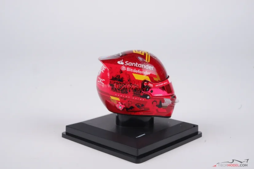 Carlos Sainz 2024 VC Abu Dhabi mini přilba, Ferrari, 1:5 Looksmart
