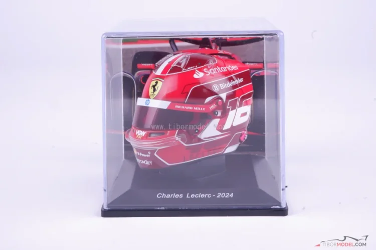 Charles Leclerc 2024 mini prilba, Ferrari, 1:5 Spark Charles Leclerc 2024 mini prilba, Ferrari, 1:5 Spark