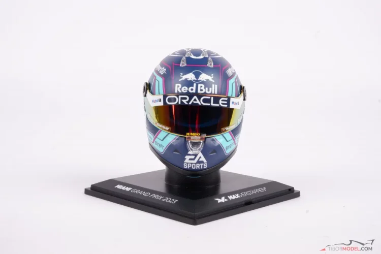 Helmet Max Verstappen 2023 Miami, 1:4 Schuberth | Tibormodel.com