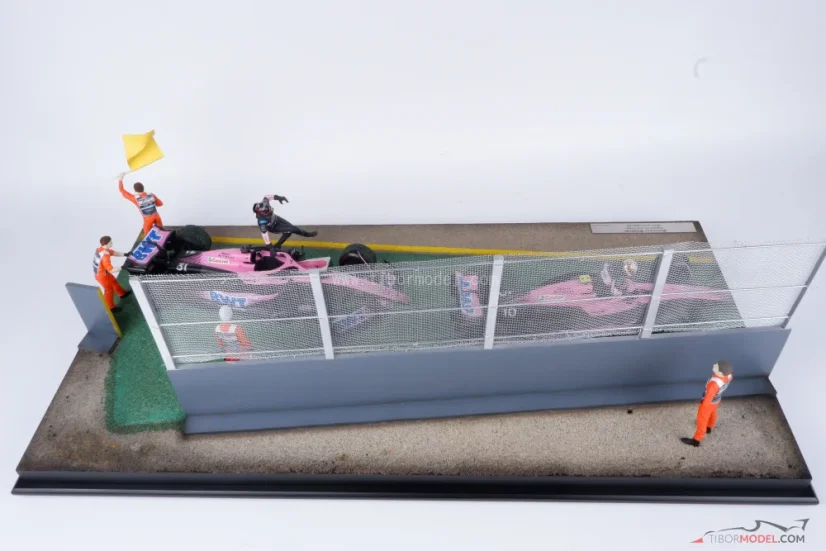 Dioráma Alpine A523 - Gasly & Ocon baleset 2023 Ausztrália, 1:18