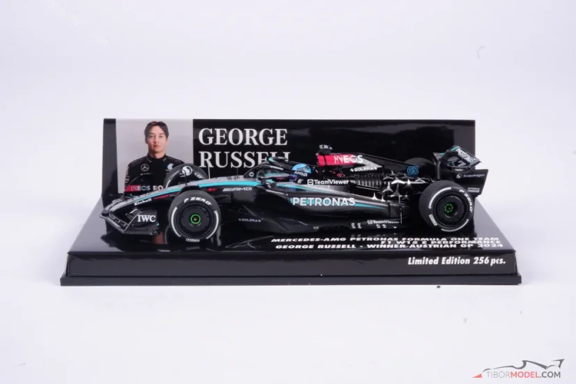 Mercedes W15 - George Russell (2024), Winner Austrian GP, 1:43 Minichamps