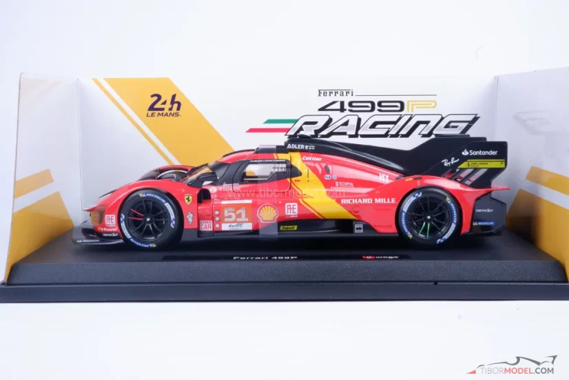 Ferrari 499P - #51, Vítěz 24H Le Mans 2023, 1:18 Bburago