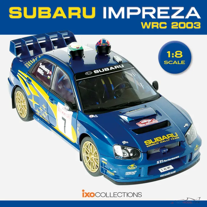 Subaru Impreza WRC Rally stavebnica, 1:8 Ixo