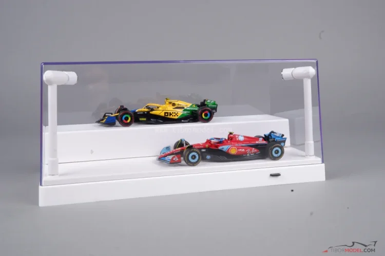 Vitrína LED bílá pro modely měřítka 1:24 a 1:43