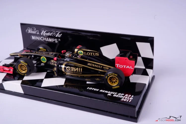 Model Lotus R31 Heidfeld 2011, 1:43 Minichamps | Tibormodel.com