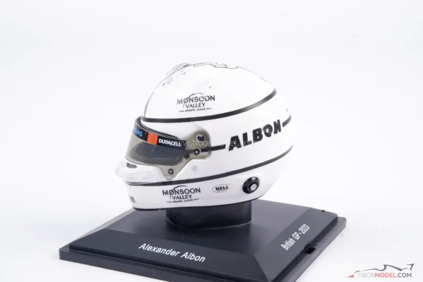 Alexander Albon 2023, VC Velké Británie, Williams přilba, 1:5 Spark