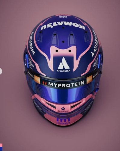 Alexander Albon 2025 mini přilba, Williams, 1:5 Spark