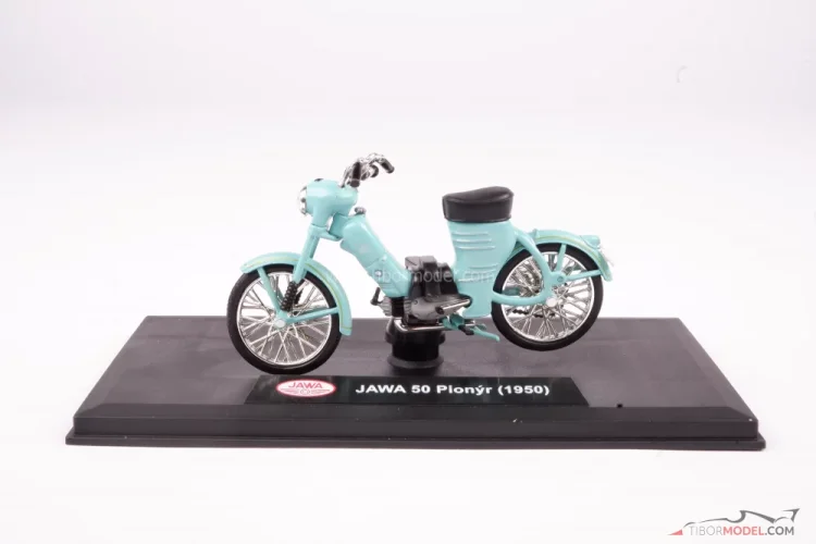Jawa 50 Pionyr "Parez" (1955), zöld, 1:18 Abrex