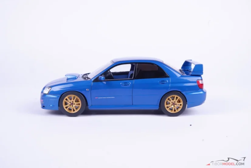 Subaru Impreza WRX STi (2003) modré, 1:18 Solido