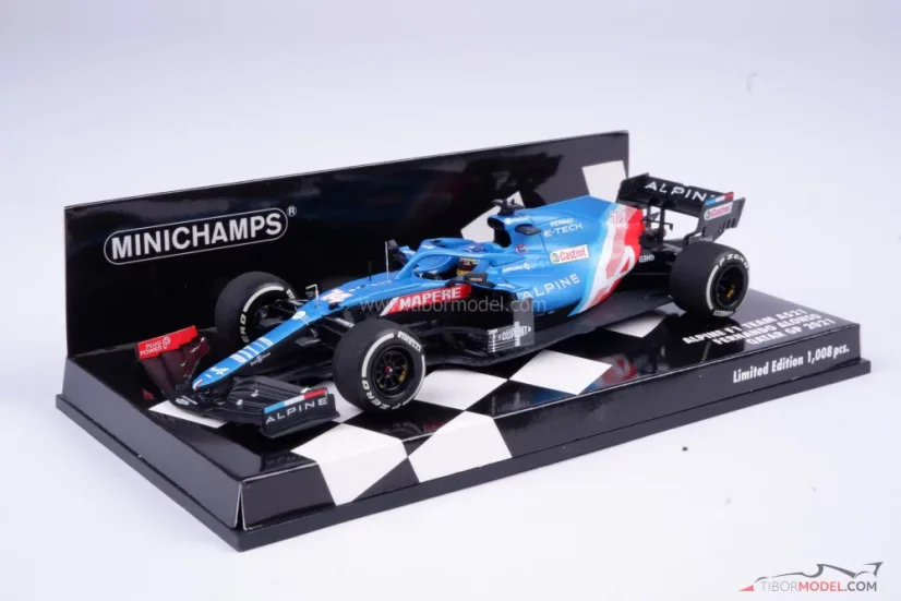 Alpine A521 - Fernando Alonso (2021), Qatar GP, 1:43 Minichamps