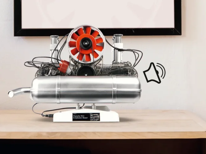 Porsche 911 boxermotor - működő motor makett készlet 1:3 méretarányban