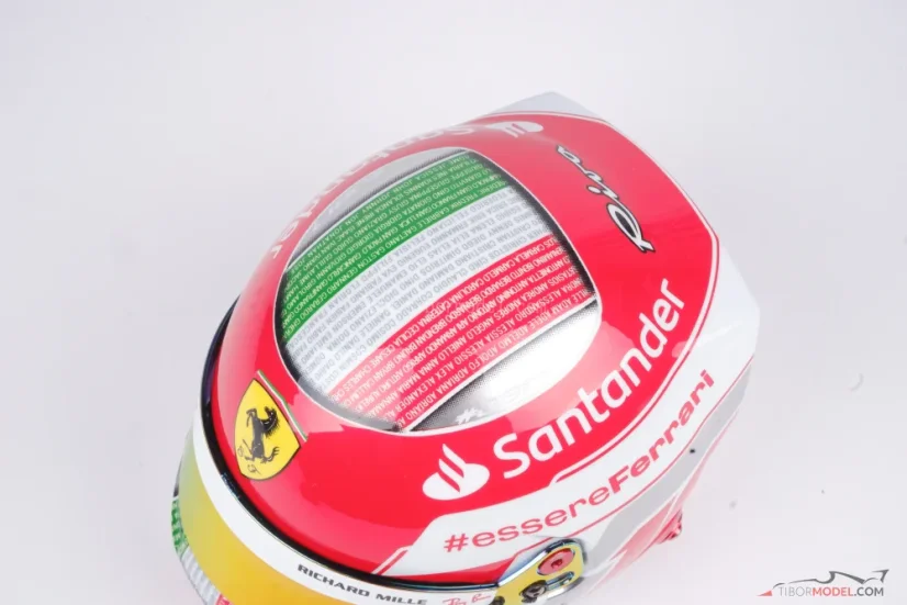 Charles Leclerc 2022 Abu Dhabi GP mini přilba, Ferrari, 1:2 Bell