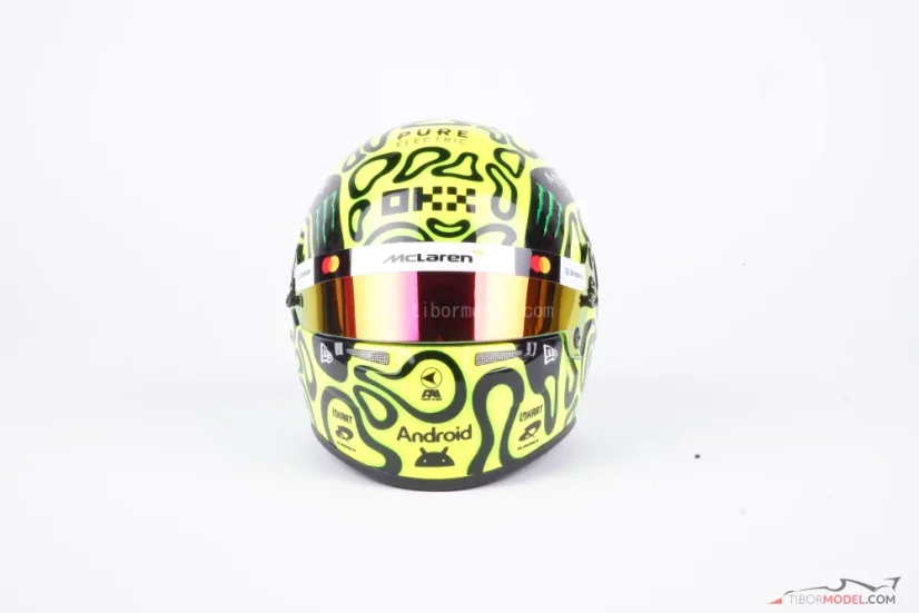Lando Norris 2025 McLaren mini helmet, 1:2 Bell