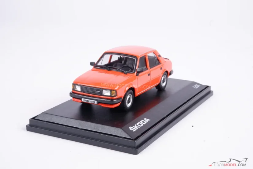 Škoda 120L (1984), oranžová, 1:43 Abrex