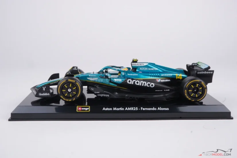 Aston Martin AMR25 - Fernando Alonso (2025), 1:24 Bburago