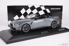 BMW M4 kabrió (2021) szürke, 1:18 Minichamps