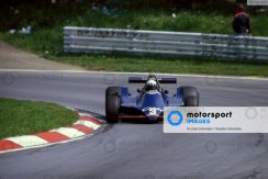Tyrrell 009 - Didier Pironi (1979), 3. helyezett Amerikai Nagydíj, figurával, 1:18 GP Replicas