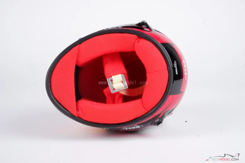 Esteban Ocon 2025 Haas mini helmet, 1:2 Bell