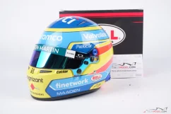 Fernando Alonso 2025 Aston Martin mini přilba, 1:2 Bell