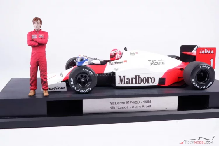 McLaren MP4/2B - Niki Lauda + Alain Prost (1985), 1:18