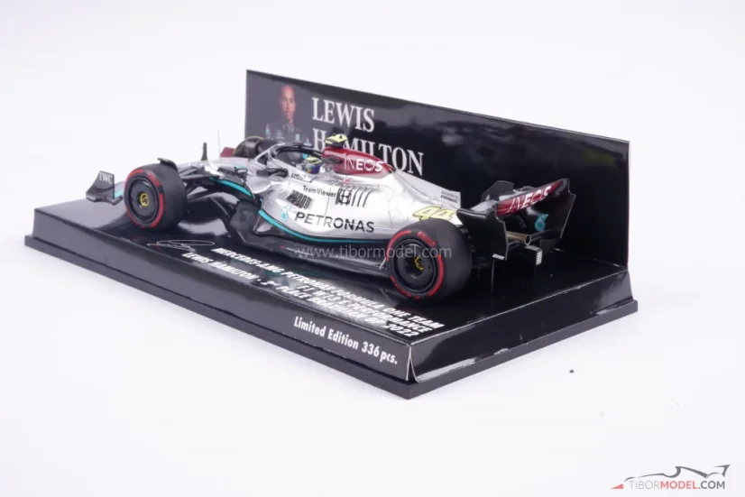 Mercedes W13 - Lewis Hamilton (2022), VC Brazílie, 1:43 Minichamps