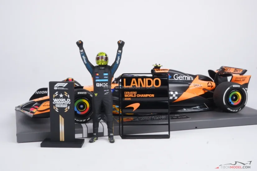 McLaren MCL39 - Lando Norris (2025), Majster Sveta, VC Abu Dhabi 1:18 Minichamps
