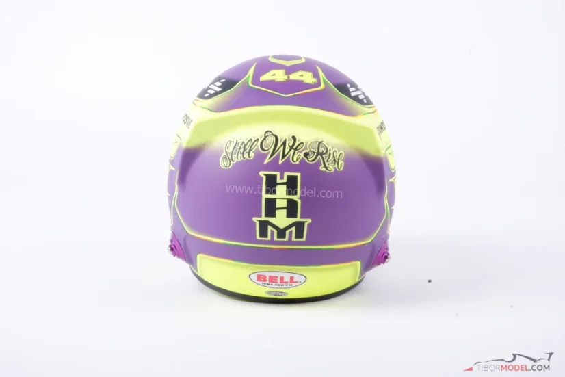 Lewis Hamilton 2024 mini přilba, Mercedes AMG Petronas, 1:2 Bell