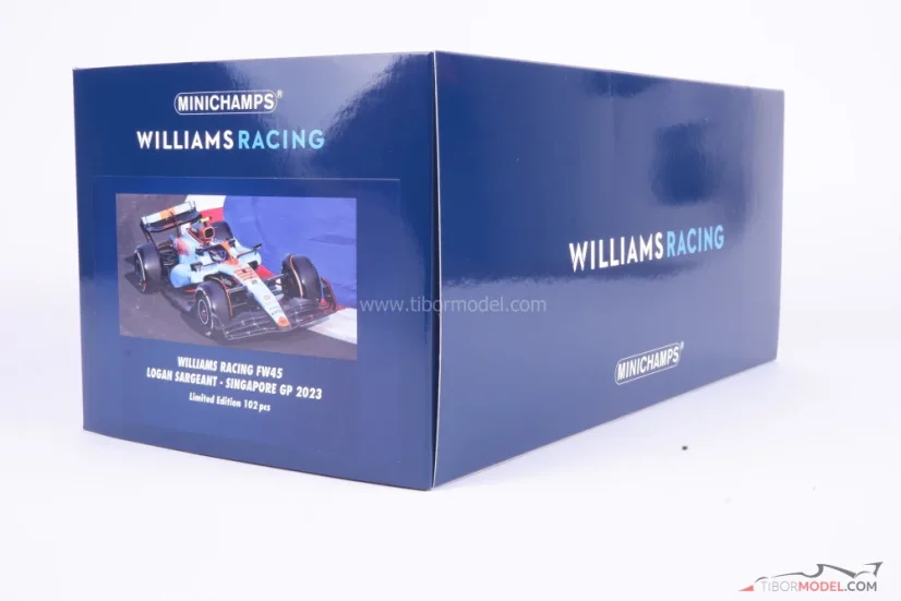 Williams FW45 - Logan Sargeant (2023), Szingapúr, 1:18 Minichamps