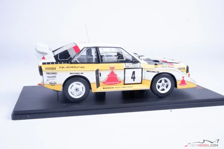 Audi Quattro S1 - Blomgvist/ Cederberg (1985), 1000 tó Rally, 1:18 Ixo