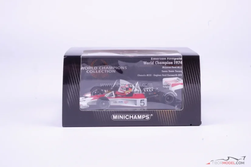 McLaren M23 - Emerson Fittipaldi (1974), Mistr světa, 1:43 Minichamps