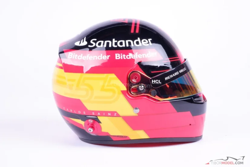 Carlos Sainz 2023 Ferrari helmet, 1:2 Bell