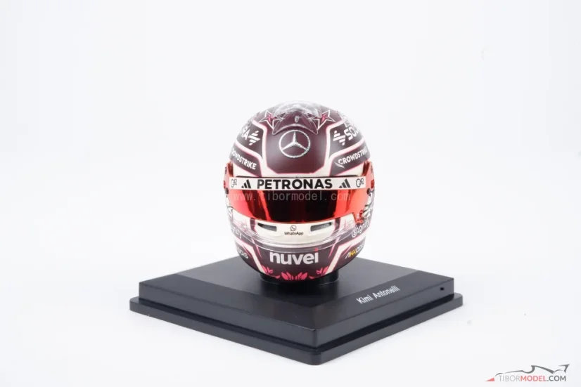 Kimi Antonelli 2025 Miami Nagydíj mini sisak, Mercedes, 1:5 Spark