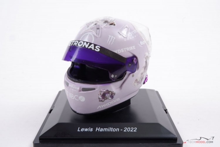 Lewis Hamilton 2022 Monaco GP, Mercedes helmet, 1:5 Spark