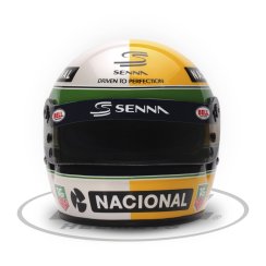 Ayrton Senna mini helmet, 30 years legacy, 1:2 Bell