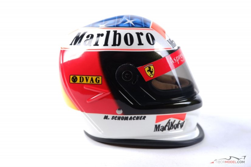 Michael Schumacher Ferrari Marlboro 1996 helmet, Winner Spanish GP, 1:2 Bell