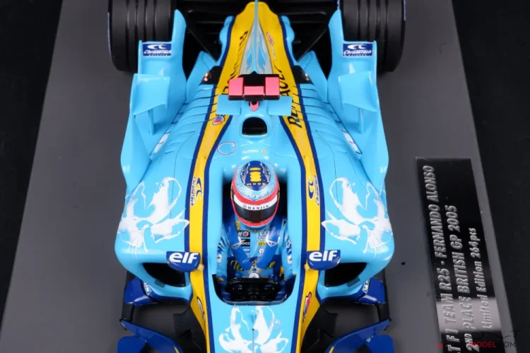 Renault R25 - Fernando Alonso (2005), VC Veľkej Británie, 1:18 Minichamps