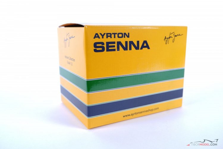 Ayrton Senna 1993 Marlboro McLaren prilba, 1:2