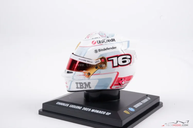Charles Leclerc 2025 VC Monaka mini prilba, Ferrari, 1:5 Looksmart