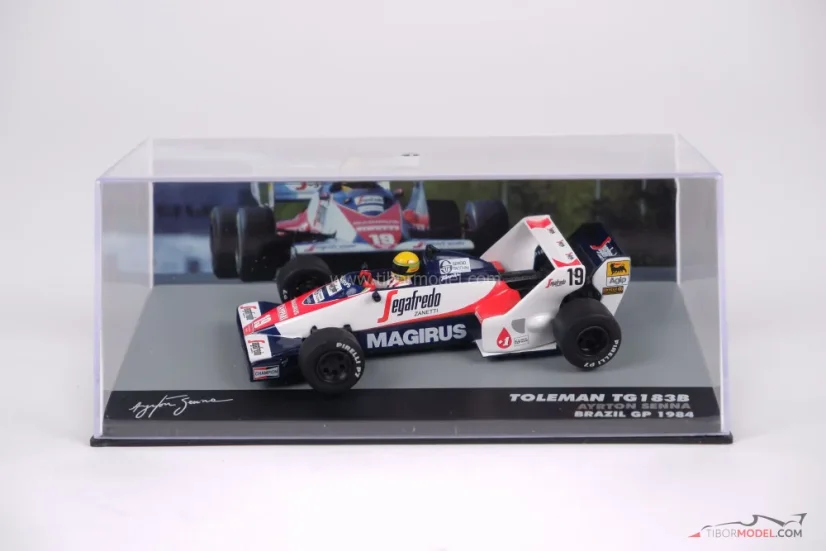 Toleman TG183B - Ayrton Senna (1984), VC Brazílie, 1:43 Altaya