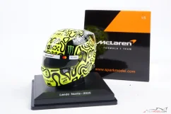 Lando Norris 2025 mini helmet, McLaren, 1:5 Spark Lando Norris 2025 mini helmet, McLaren, 1:5 Spark