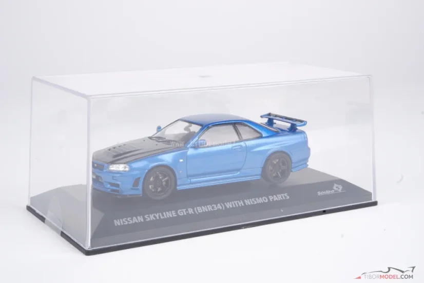 Nissan Skyline GT-R R34 (1998) blue, 1:43 Solido