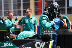 Lance Stroll 2026 Aston Martin mini helmet, 1:2 Stilo