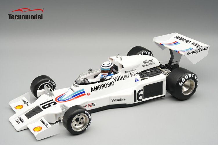 Shadow DN8 - Riccardo Patrese (1977), Japanese GP, with driver figurine 1:18 Tecnomodel
