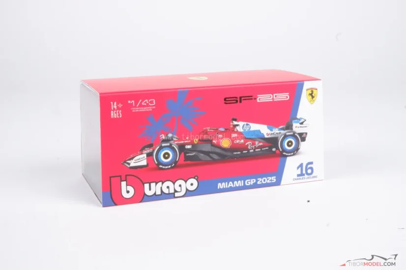 Ferrari SF-25 - Charles Leclerc (2025) Miami, 1:43 BBurago Signature
